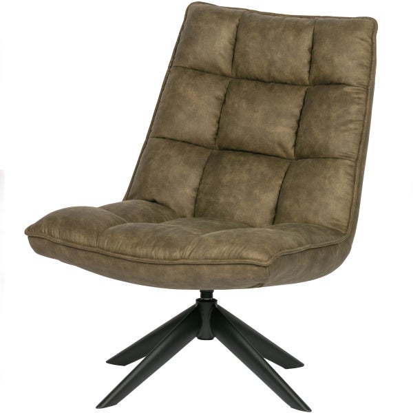 373303 G 02 VS FA Jouke draai fauteuil kunstleer groen EA