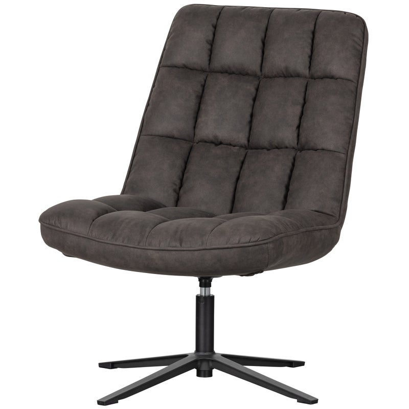 373479 Z 02 VS Dirkje draaifauteuil leerlook zwart SA